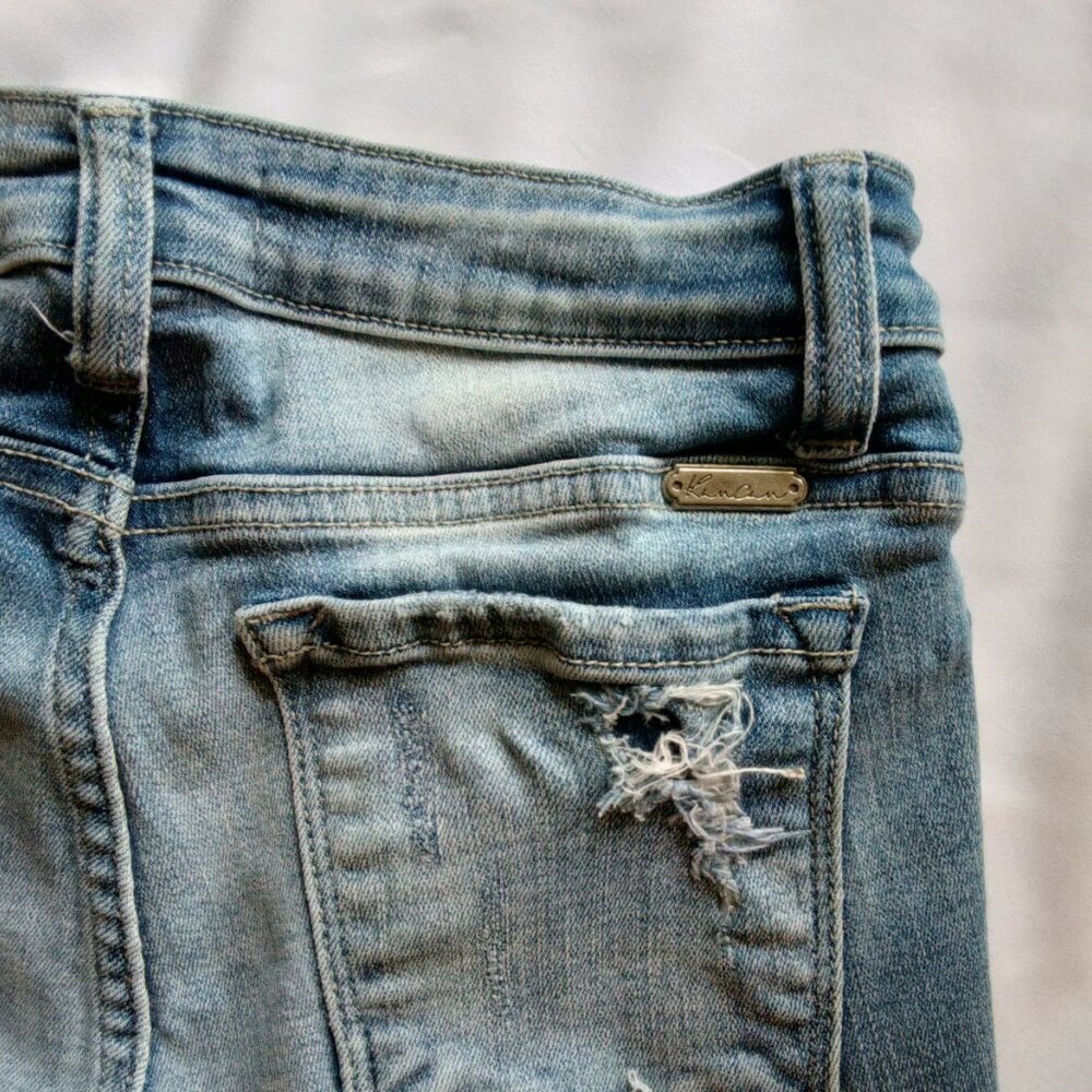 KanCan Womens Highly Distressed Daisy Duke Cut Offs Short Denim Jean Shorts☀🌊🌺 - Picture 5 of 12